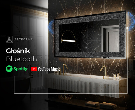 Podświetlane lustro dekoracyjne LED - Dark Elegance #7