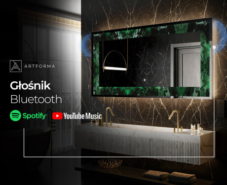 Podświetlane lustro dekoracyjne LED - Malachite Magic #7