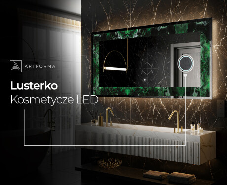 Podświetlane lustro dekoracyjne LED - Malachite Magic #9