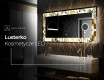 Podświetlane lustro dekoracyjne LED - Golden Streaks #9