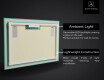Podświetlane lustro dekoracyjne LED - Amber Shell #4
