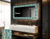 Podświetlane lustro dekoracyjne LED - Floral Elevations
