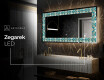 Podświetlane lustro dekoracyjne LED - Floral Elevations #8