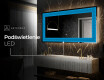 Podświetlane lustro dekoracyjne LED - Symmetrical Diamonds #7