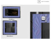 Podświetlane lustro dekoracyjne LED - Colorful Ruffles #2