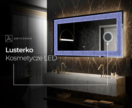 Podświetlane lustro dekoracyjne LED - Colorful Ruffles #6