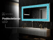 Podświetlane lustro dekoracyjne LED - Divergent Lines #6