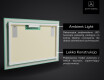 Podświetlane lustro dekoracyjne LED - Dynamic Whirls #4