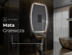 Lustro LED nieregularne z oświetleniem na ścianę M221 #8