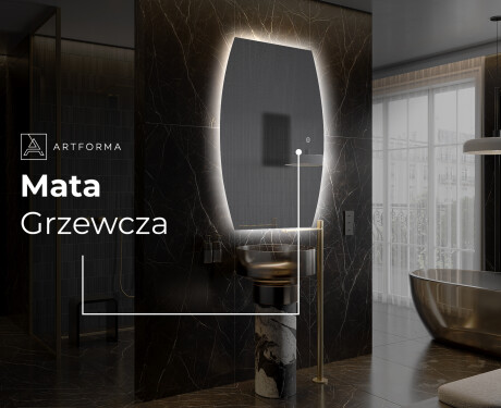 Lustro LED nieregularne z oświetleniem na ścianę M221 #8
