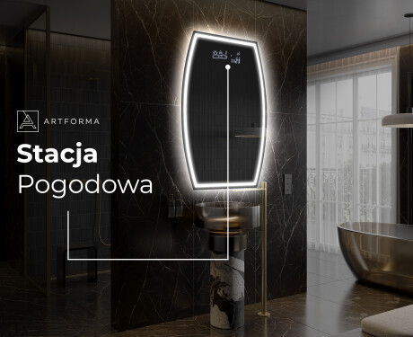Lustro nieregularne podświetlane dekoracyjne LED M223 #6