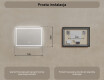 Lustro Łazienkowe Podświetlane 70x50cm z Dual color, Włącznik dotykowy, Mata grzewcza - L49 #8