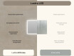 Prostokątne lustro do łazienki podświetlane LED 100x70cm z Dual color, Włącznik dotykowy #6