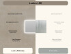 Lustro łazienkowe prostokątne z oświetleniem LED 120x70cm z Dual color, Włącznik dotykowy #6