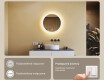 Lustra okrągłe z oświetleniem LED do łazienki 60cm z Dual color, Włącznik dotykowy, Mata grzewcza #4
