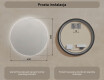Okrągłe lustro łazienkowe podświetlane 60 cm z neutralną barwą światła 4500K #6