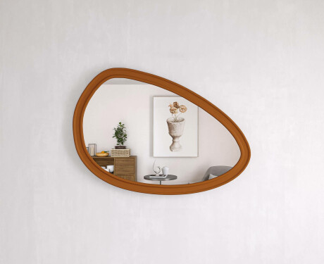 Asymetryczne lustro z dekoracyjną ramą MDF L304 #2