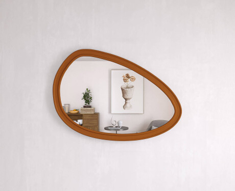 Asymetryczne lustro z dekoracyjną ramą MDF L304 #10