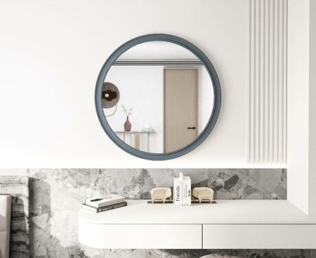 Lustro okrągłe z wykończeniem MDF L300 #8