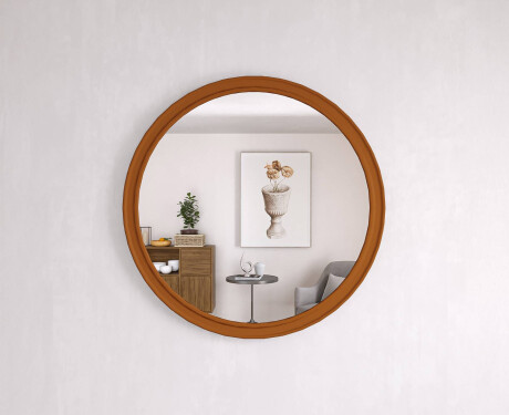 Lustro okrągłe z wykończeniem MDF L300 #10