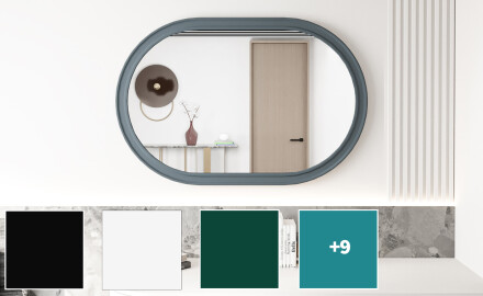 Lustro łazienkowe z ramą MDF L301