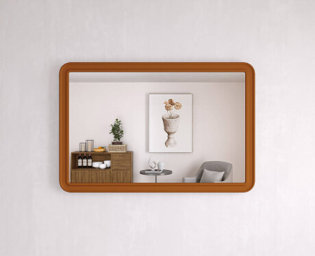 Zaokrąglone lustro w ramie MDF L299 #10