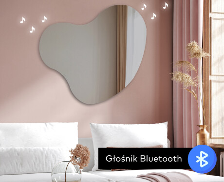 Lustro plama LED nieregularne z oświetleniem na ścianę N221 #8