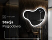 Lustro plama asymetryczne łazienkowe podświetlane LED N222 #6