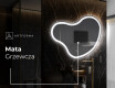 Lustro plama asymetryczne łazienkowe podświetlane LED N222 #8