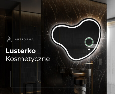 Lustro asymetryczne łazienkowe podświetlane LED N223 #4