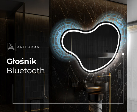 Lustro asymetryczne łazienkowe podświetlane LED N223 #5