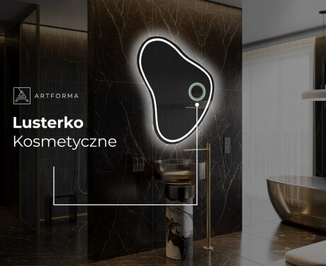 Lustro LED nieregularne z oświetleniem na ścianę V223 #5