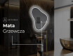 Lustro LED nieregularne z oświetleniem na ścianę V223 #9