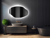 Lustro asymetryczne łazienkowe podświetlane LED O221 #2