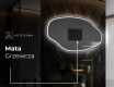 Lustro asymetryczne łazienkowe podświetlane LED O223 #8