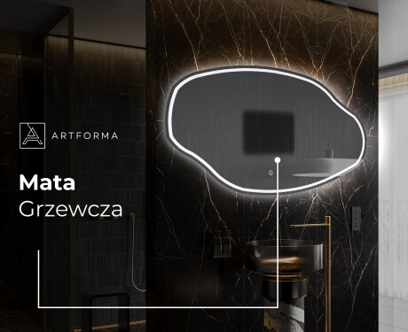 Lustro asymetryczne łazienkowe podświetlane LED O223 #8