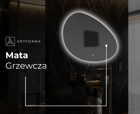 Lustro asymetryczne łazienkowe podświetlane LED H221 #9