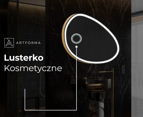 Lustro nieregularne podświetlane dekoracyjne LED H222 #6