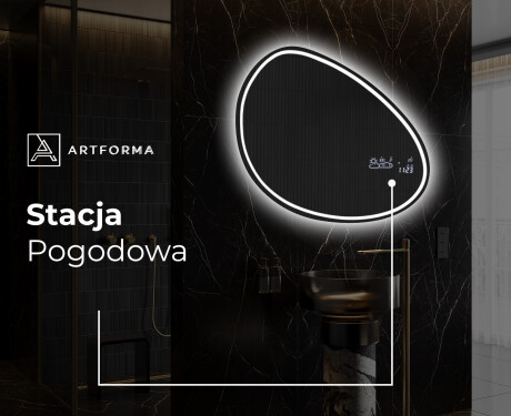Lustro asymetryczne łazienkowe podświetlane LED H223 #8
