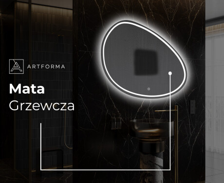 Lustro asymetryczne łazienkowe podświetlane LED H223 #9