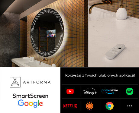 Okrągłe Lustro Łazienkowe Podświetlane LED35 #7