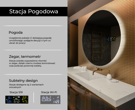Okrągłe Lustro Łazienkowe Podświetlane LED82 #2
