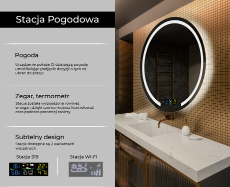 Okrągłe Lustro Łazienkowe Podświetlane LED96 #2