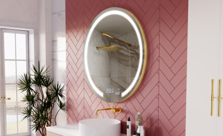 Okrągłe Lustro Łazienkowe Podświetlane LED96