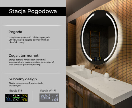 Okrągłe Lustro Łazienkowe Podświetlane LED97 #2