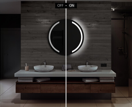 Okrągłe Lustro Łazienkowe Podświetlane LED97 #5