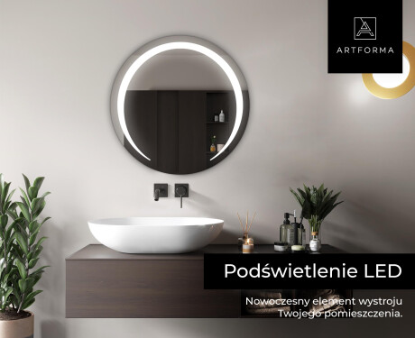 Okrągłe Lustro Łazienkowe Podświetlane LED98 #5
