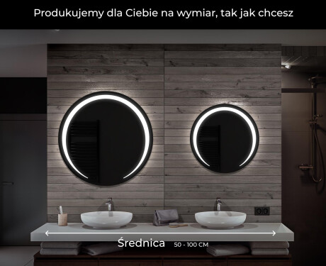 Okrągłe Lustro Łazienkowe Podświetlane LED98 #6