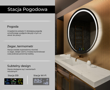 Okrągłe Lustro Łazienkowe Podświetlane LED98 #2