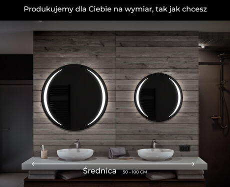 Okrągłe Lustro Łazienkowe Podświetlane LED99 #6